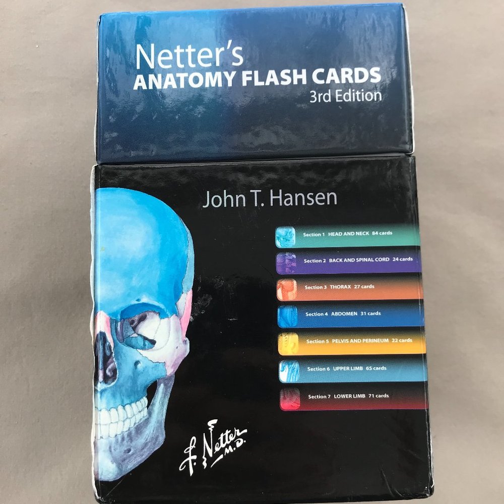 F. Netter's Anatomy Flash Cards Study Set 3rd Ed. w/Online Student Consult acces